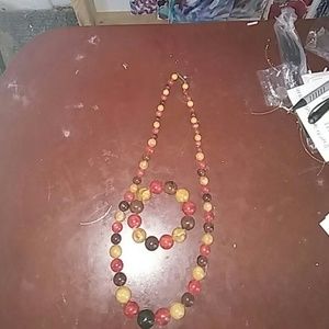 Vintage bead necklace and bracelet